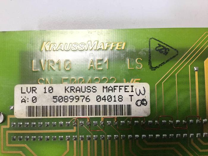 Used KRAUSS MAFFEI Circuit Board LVR10 #93574