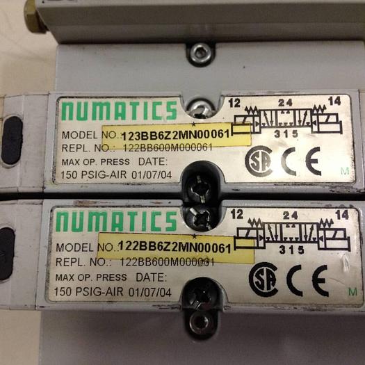 Used NUMATIC Manifold Block & Pneumatic Valves 239-1174 #81170