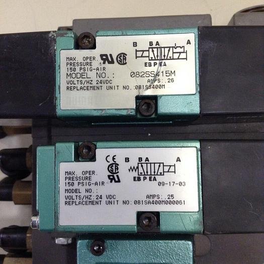 Used NUMATICS Control Block w/ Valves 082SS415M #80011