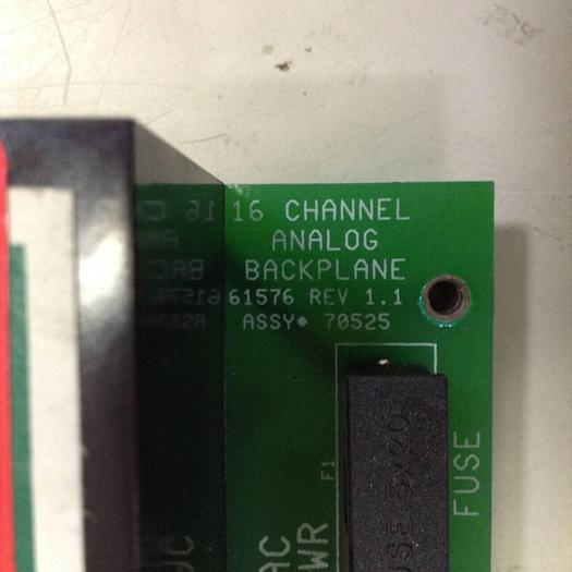 Used HUNKAR LABS 16 Channel Analog Backplane 61576 #77711