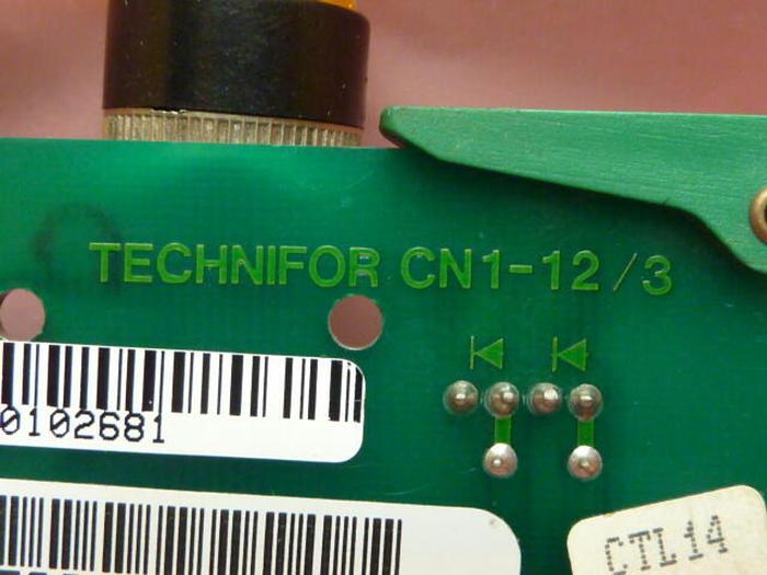 Used TECHNIFOR circuit board CN1-12/3 #34182