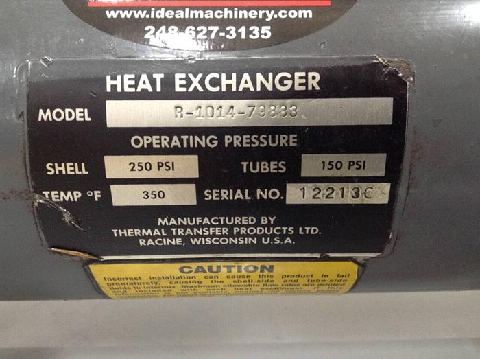 Used THERMAL TRANSFER Heat Exchanger R-1014-79883 Used