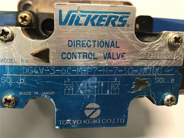 Used VICKERS Directional Control Valve DG4V36CMP7H750JA100 USED #129974