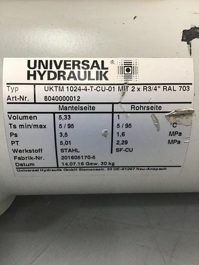 Used UNIVERSAL HYDRAULIK Heat Exchanger UKTM1024-4-T-CU-01 Used