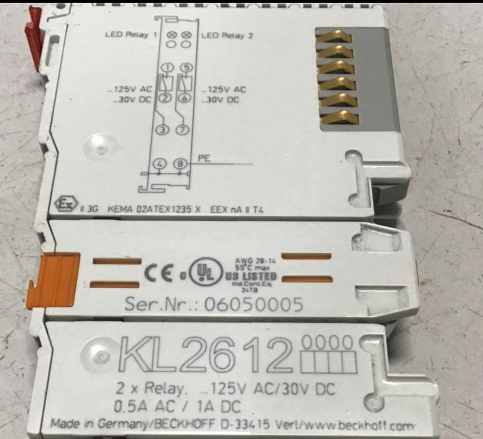 Used BECKHOFF Bus End Terminal KL2612 USED