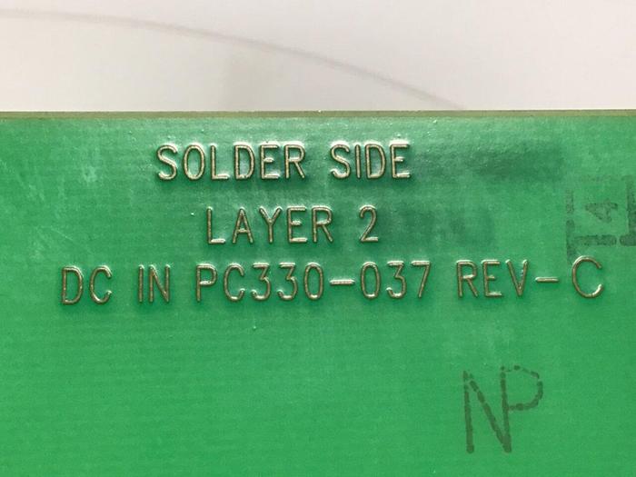 Used VAN DORN DC Input Board 330037 PC330-037 Used