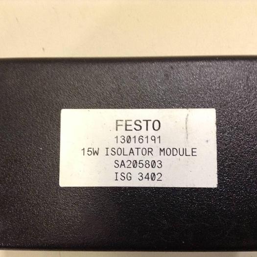 Used FESTO 15W Isolator Module SA205803 #72132