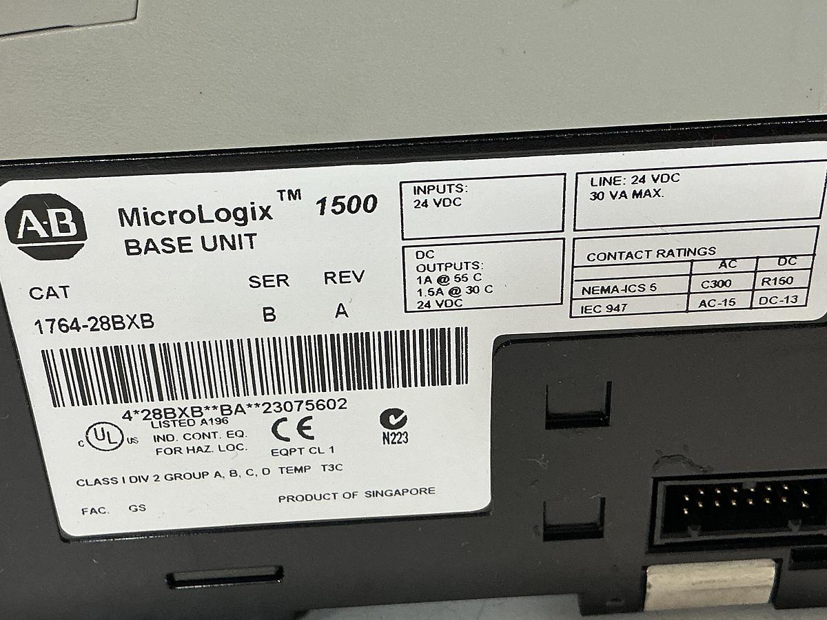 Used ALLEN BRADLEY 1764-28BXB SER B