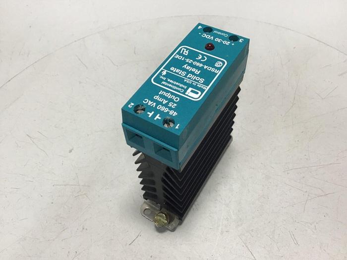 Used CONTINENTAL INDUSTRIES Solid State Relay RSDA-660-25-1DE #138138