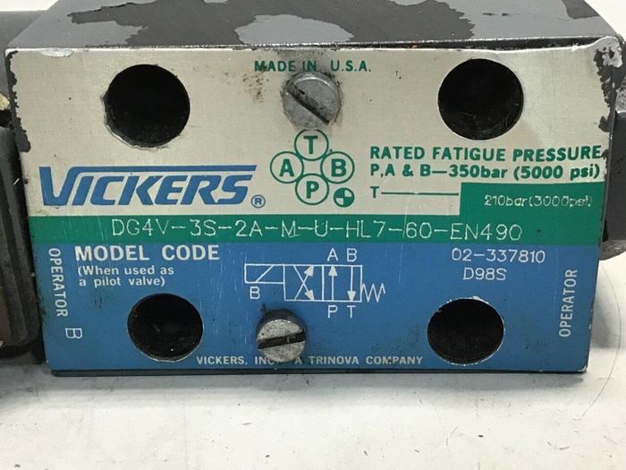 Used VICKERS Valve DG4V3S2AMUHL760EN490 Used