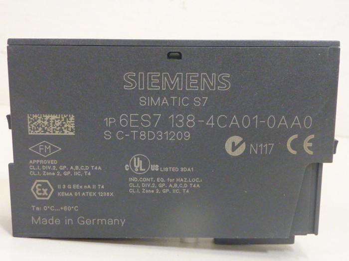 Used SIEMENS Module 6ES7 138-4CA01-0AA0 #50655