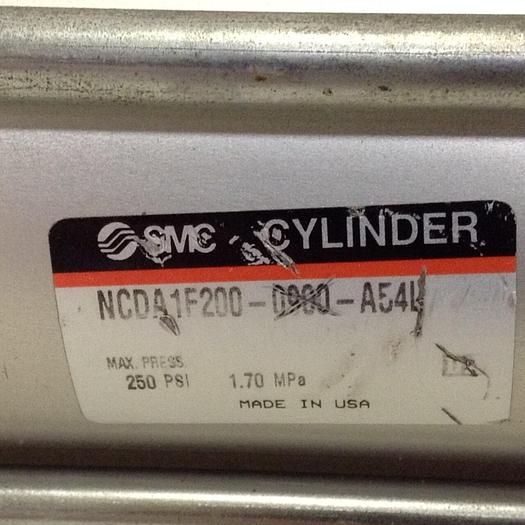 Used SMC Pneumatic Cylinder NCDA1F200-0900-A54L #69833