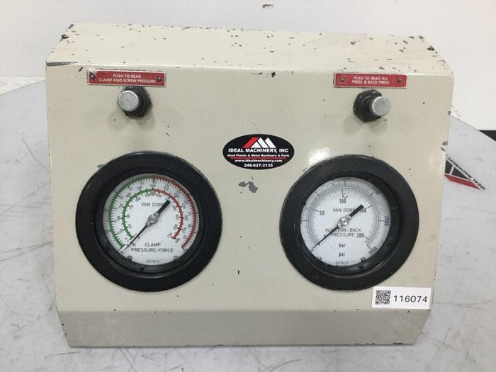Used VAN DORN Hydraulic Pressure Gage D314460 #116074
