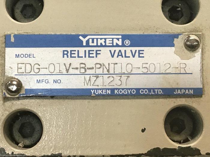 Used YUKEN Proportional Relief Valve EBG-03-C-T-5025 #137734