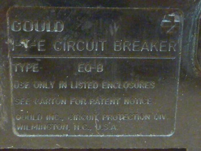 Used GOULD 20 Amp Circuit Breaker BQ2-B020 #27014