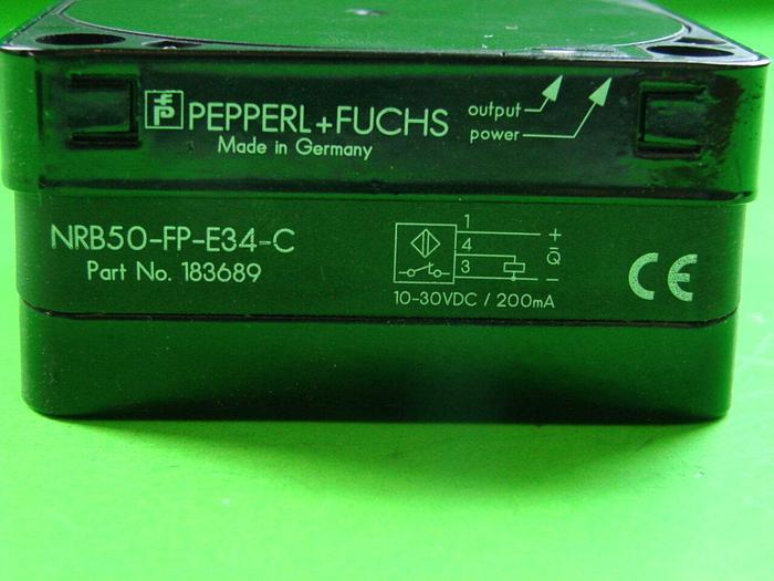 PEPPERL & FUCHS Inductive Sensor NRB50-FP-E34-C #8743
