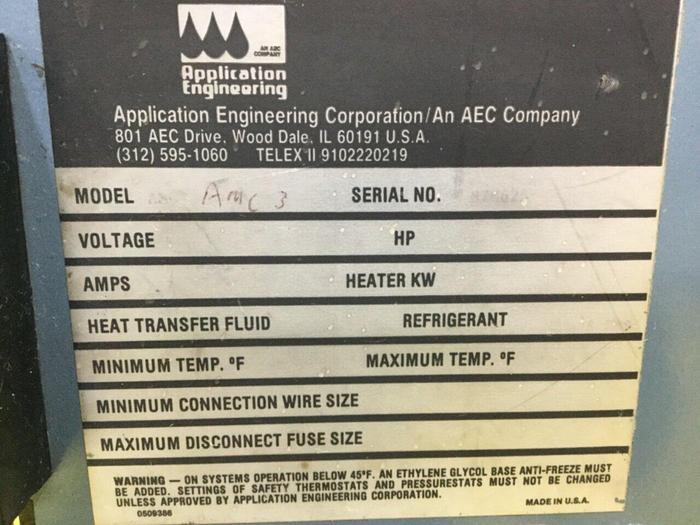 Used AEC 3 Ton Air Cooled Chiller AMC-3 Used