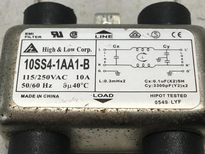 Used EMI Filter 10SS4-1AA1-B #114562