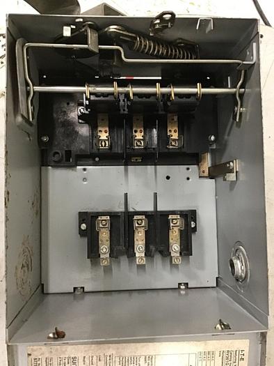Used ITE SIEMENS 30 Amp Bus Disconnect Switch RV361G #137246