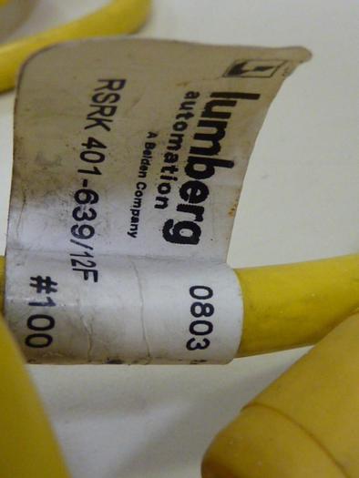 Used LUMBERG Cordset Cable RSRK 401-639/12F #52121