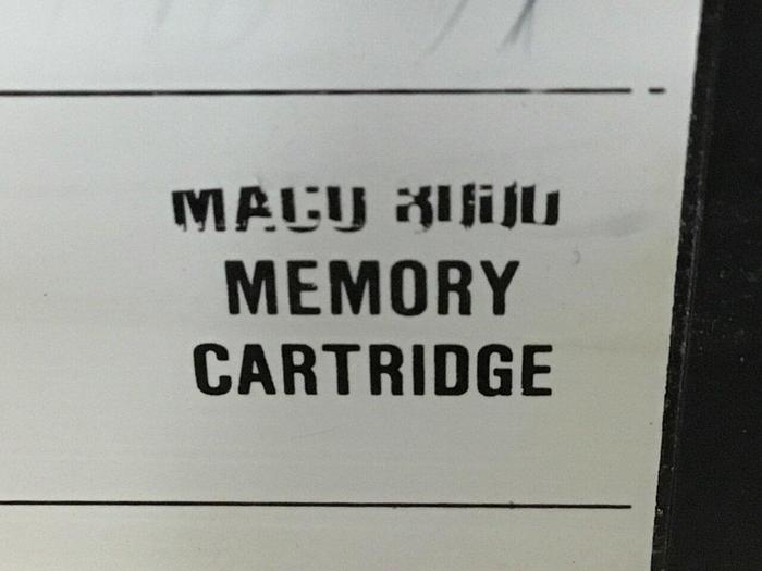 Used BARBER COLMAN Memory Cartridge MACO 8000 USED