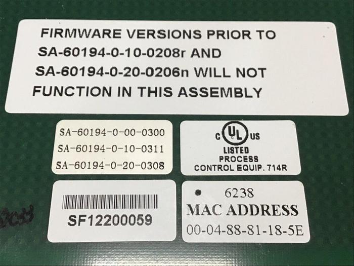 Used BARBER COLMAN Maco Circuit Board A-60194-008 #134134