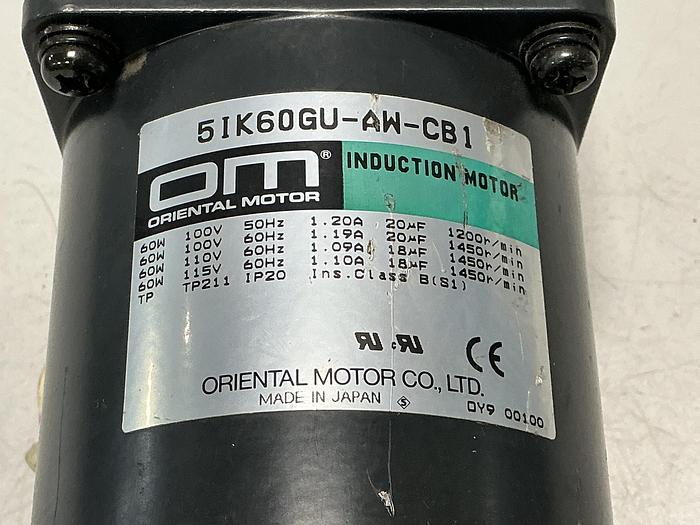 Used ORIENTAL MOTOR 5IK60GU-AW-CB1