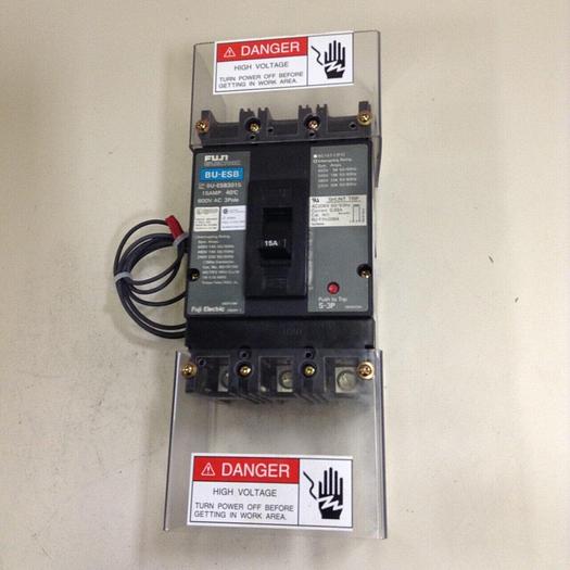 Used FUJI ELECTRIC 15 Amp Circuit Breaker BU-ESB3015 #72714