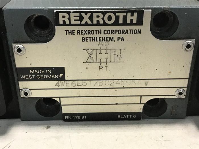 Used REXROTH Valve 4WE6E51/BG24N9K4V #140401