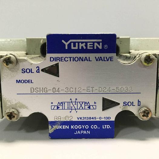 Used YUKEN Directional Valve DSHG-04-3C12-ET-D24-5033 #91587