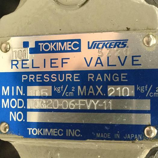 Used VICKERS Relief Valve TCG2006FVY11 #92376