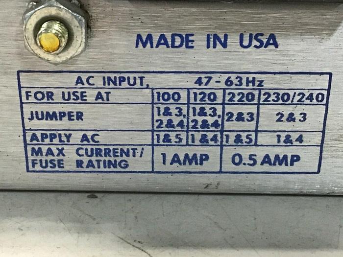 Used POWER-ONE Power Supply HBB15-1.5-A #112479