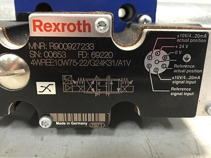 Used REXROTH Valve 4WREE10W75-22/G24K31/A1V Used