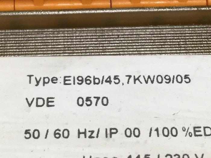 Used TEK PRODUCTS 0.1 KVA Transformer 4046/11.04 EI96B/45 #109094