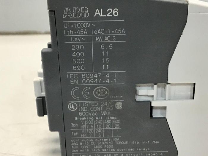 Used ABB Contactor AL26-30-10 #129068