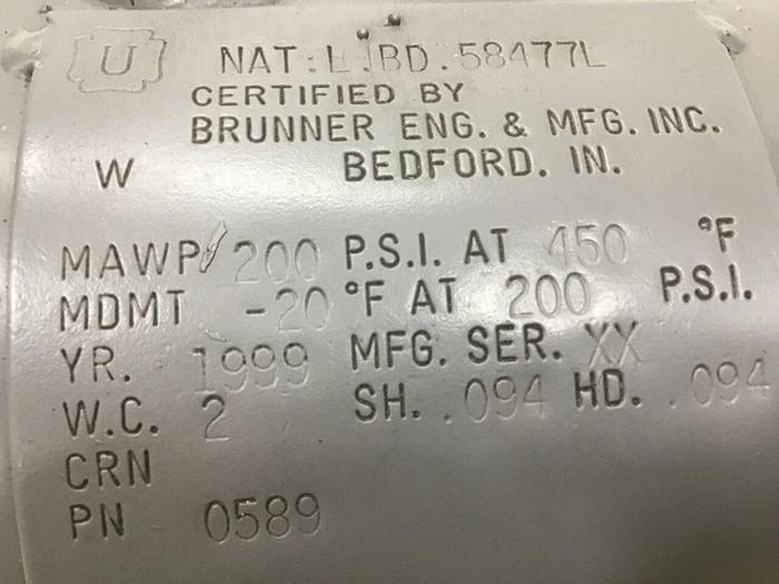 Used BRUNNER Air Tank 0589 #122111