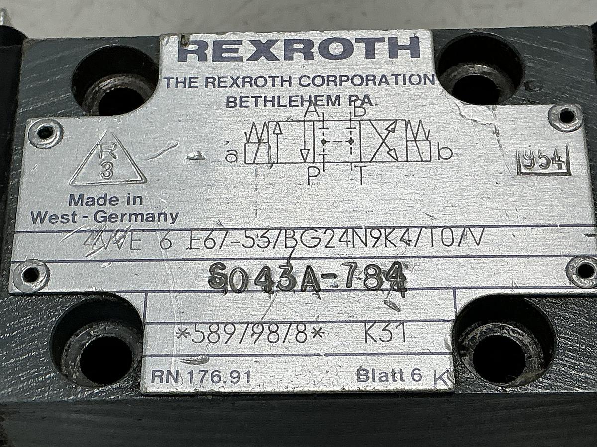 Used REXROTH 4WE 6 E67-53/BG24N9K4/10/V