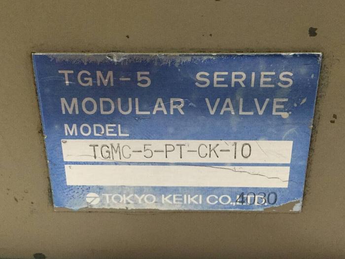 Used TOKYO KEIKI Modular Valve TGMC-5-PT-CK-10 #99303