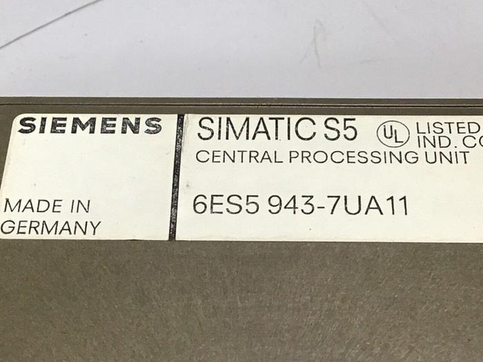 Used SIEMENS CPU Module 6ES5 943-7UA11 Used