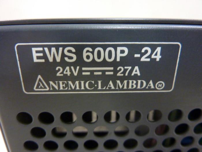 Used NEMIC-LAMBDA Power Supply EWS 600P-24 #49703