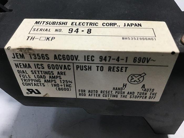 Used MITSUBISHI Thermal Overload Relay JEM13568 #111996