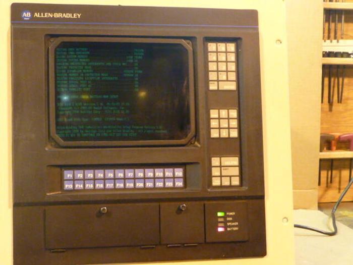 Used ALLEN BRADLEY T-60 Panel Mount Terminal 6160-PCD1 A Used