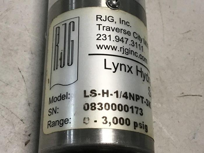 Used RJG INC. Pressure Sensor LS-H-1/4NPT-3K #132498