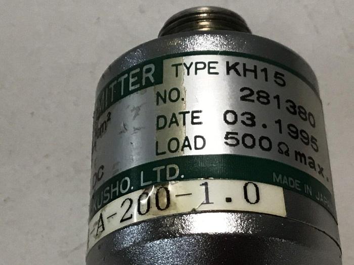 Used NAGANO Pressure Transmitter KH15-PT14-A-200-1.0 #126574