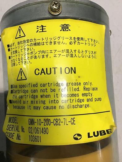 Used LUBE CORP Lubricator GMN-10-200-CB2-7L-CE #138163