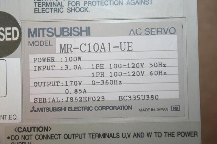 Used MITSUBISHI AC Servo Amplifier MR-C10A1-UE #11536