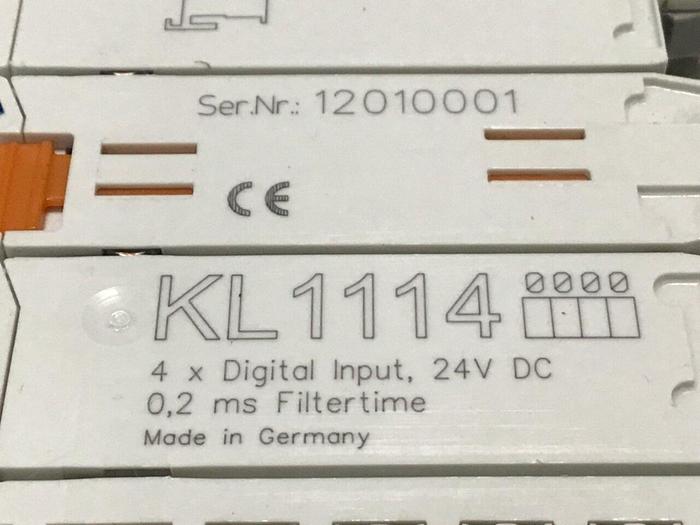 Used BECKHOFF 4-Channel Digital Input Terminal KL1114 #87171