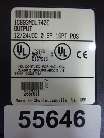 Used G.E. FANUC Output Module IC693MDL740E #55648