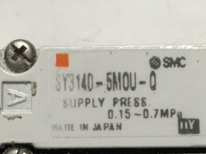 Used SMC Manifold w/ Valves SY3140-5M0U-Q #104310
