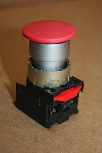 Used GE CEMA Push Button PB513 RED Used
